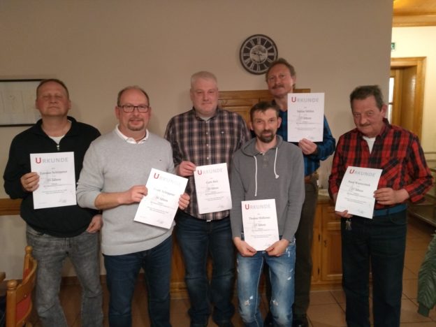 1. MBC Flieden ehrt langjährige Mitglieder 1. Flieden e. V.